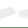 Mexen Flow+ cadă de duș pentagonală dreaptă 100 x 80 cm, alb lucios - 46P108010RH