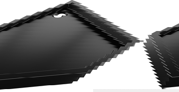 Mexen Flow+ cadă de duș pentagonală stânga 90 x 80 cm, negru mat - 46P708090LH