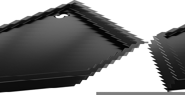 Mexen Flow+ cadă de duș pentagonală stânga 80 x 100 cm, negru mat - 46P708010LH
