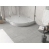 Mexen Flow+ aszimmetrikus félköríves bal oldali zuhanytálca 90 x 80 cm, fehér fényes - 46Q108090LH