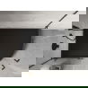 Mexen Flow+ cadă de duș semirotundă asimetrică stânga 90 x 80 cm, negru mat - 46Q708090LH