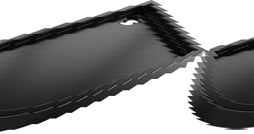 Mexen Flow+ cadă de duș semirotund asimetrică dreapta 100 x 80 cm, negru mat - 46Q708010RH