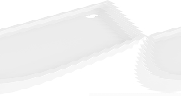 Brod de duș Mexen Flow+ semicircular asimetric dreapta 100 x 90 cm, alb lucios - 46Q109010RH