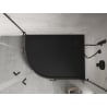 Mexen Flow+ félig kör alakú aszimmetrikus zuhanytálca jobb oldali 100 x 90 cm, fekete matt - 46Q709010RH