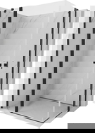 Mexen Mist Duo cabină de duș batantă 100 x 80 cm, transparentă, neagră - 8A4-100-080-70-00