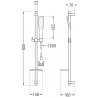Mexen DQ49 set de duș, Neagră/Aurie - 785494581-57