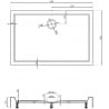 Mexen Flow+ cadă de duș dreptunghiulară 90 x 80 cm, negru mat - 46R708090H