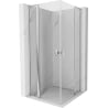 Mexen Mist L Duo cabină de duș cu balamale 95 x 95 cm, transparent, crom - 8A4L-095-095-01-00