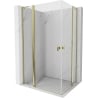 Cabină de duș Mexen Mist L Duo 100 x 95 cm, transparentă, aurie - 8A4L-100-095-50-00
