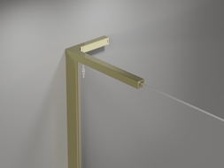 Mexen Mist L Duo cabină de duș pivotantă 105 x 95 cm, transparent, auriu - 8A4L-105-095-50-00