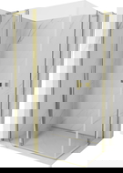 Mexen Mist L Duo nyíló zuhanykabin 120 x 95 cm, átlátszó, arany - 8A4L-120-095-50-00