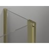 Mexen Mist L Duo cabină de duș pivotantă 105 x 100 cm, transparent, auriu - 8A4L-105-100-50-00