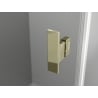 Cabină duș Mexen Mist L Duo cu deschidere de 115 x 105 cm, transparentă, aurie - 8A4L-115-105-50-00