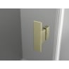 Cabină de duș Mexen Mist L Duo cu deschidere de 100 x 90 cm, transparentă, auriu periat - 8A4L-100-090-55-00