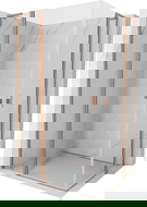 Mexen Mist L Duo nyíló zuhanykabin 120 x 95 cm, átlátszó, matt réz - 8A4L-120-095-65-00