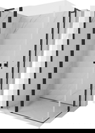 Mexen Mist L Duo nyitható zuhanykabin 105 x 95 cm, átlátszó, fekete - 8A4L-105-095-70-00