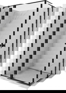 Mexen Mist Duo kétpaneles zuhanykabin, 110 x 75 cm, fekete keret, fekete - 8A4-110L-075P-70-70