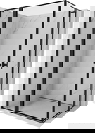 Mexen Mist L Duo nyíló zuhanykabin 105 x 95 cm, fekete keret, fekete - 8A4L-105L-095P-70-70