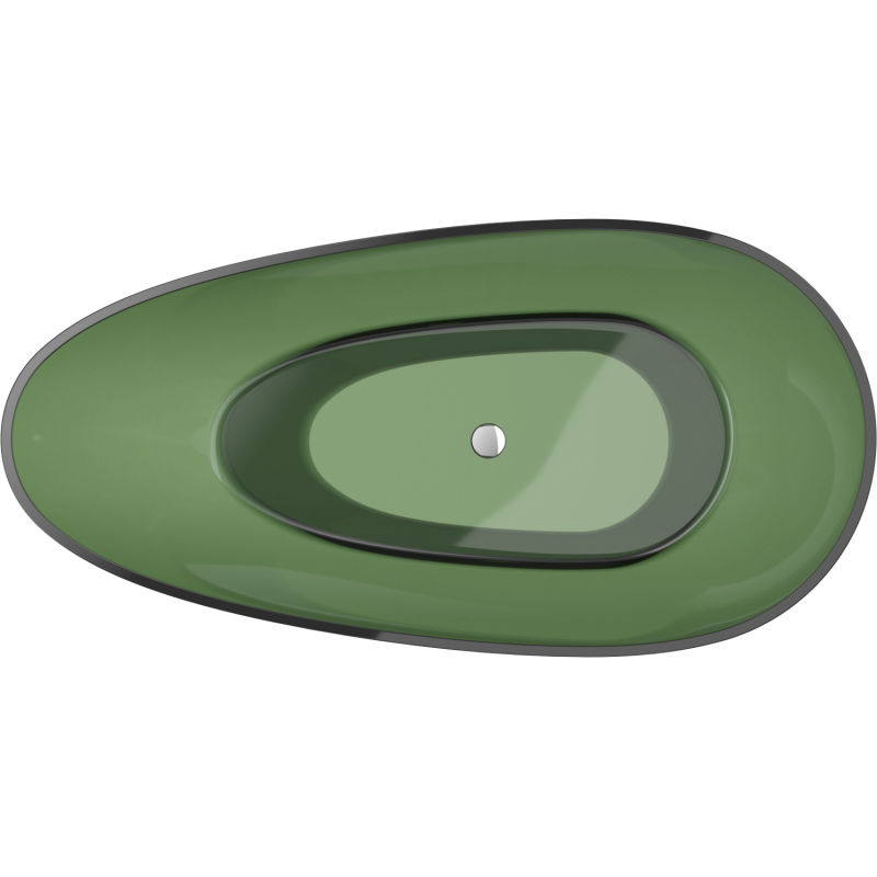 Mexen Glass Forest szabadon álló átlátszó kád 170 x 85 cm, króm dugó - 58061708502