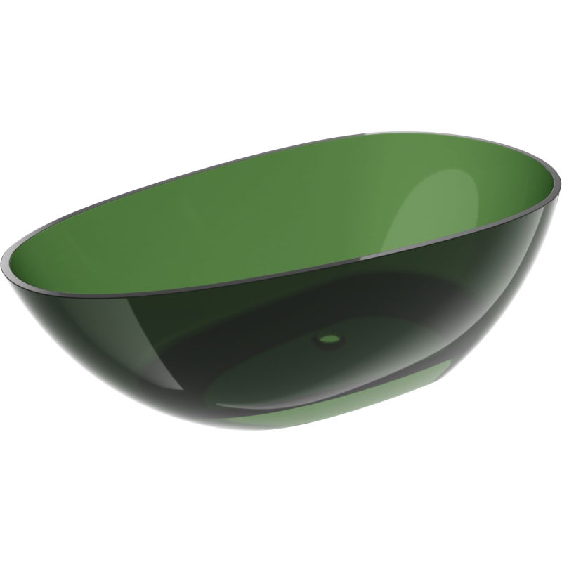 Mexen Glass forest cadă autoportantă transparentă 170 x 85 cm, dop crom - 58061708502