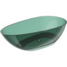 Mexen Glass szabadon álló átlátszó kád 170 x 85 cm, teal, krómozott dugó - 58061708511