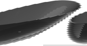 Mexen Glass fekete szabadon álló átlátszó kád 170 x 85 cm, króm lefolyó - 58061708513