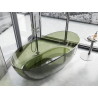Mexen Pure cada autoportantă transparentă 170 x 80 cm, olive, scurgere crom - 58071708001