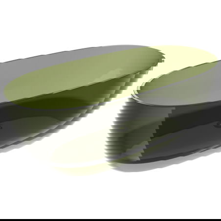 Mexen Pure olíva szabadon álló átlátszó kád 170 x 80 cm, króm lefolyó - 58071708001