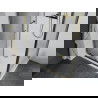 Mexen Apia cabină de duș extensibilă 140 x 80 cm, transparent, Aurie + cadă de duș Flat, Albă- 840-140-080-50-00-4010G