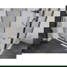 Mexen Apia cabină de duș extensibilă 140 x 80 cm, transparent, Aurie + cadă de duș Flat, Albă- 840-140-080-50-00-4010G