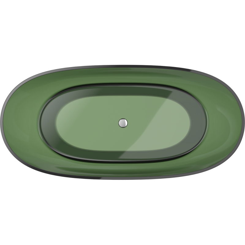 Mexen Pure pădure cadă freestanding transparentă 170 x 80 cm, dop crom - 58071708002