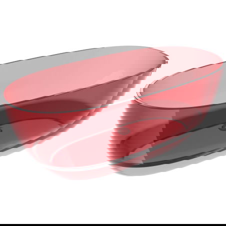 Mexen Pure eozină cadă freestanding transparentă 170 x 80 cm, dop crom - 58071708003