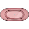 Mexen Pure cadă freestanding transparentă 170 x 80 cm, eozină, dop crom - 58071708003