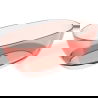 Mexen Pure coral cadă freestanding transparentă 170 x 80 cm, dop crom - 58071708004