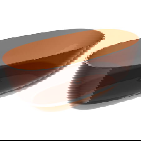 Mexen Pure earth szabadon álló áttetsző kád 170 x 80 cm, krómozott leeresztő - 58071708005