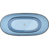 Mexen Pure cadă freestanding transparentă 170 x 80 cm, denim, dop crom - 58071708007