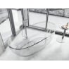 Mexen Pure szabadon álló átlátszó kád 170 x 80 cm, clear, króm dugó - 58071708008