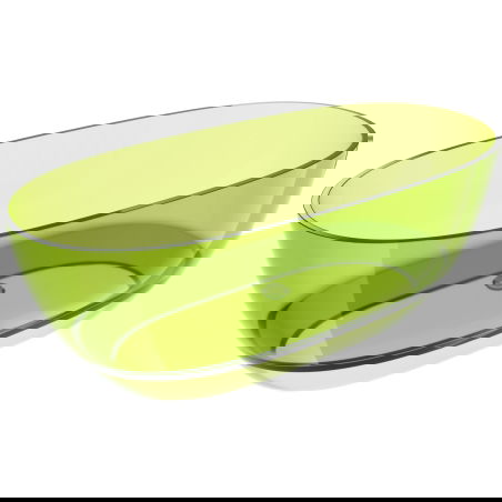 Mexen Pure lime cadă de baie freestanding transparentă 170 x 80 cm, dop crom - 58071708012