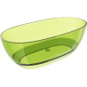 Mexen Pure szabadon álló átlátszó kád 170 x 80 cm, lime, króm lefolyó - 58071708012