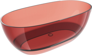 Mexen Pure cadă rose independentă transparentă 170 x 80 cm, dop crom - 58071708014