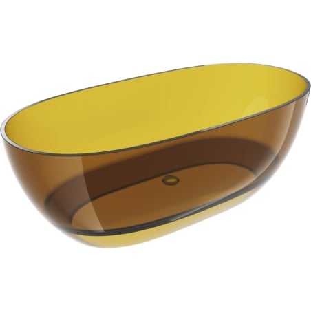 Mexen Pure honey cadă de baie freestanding transparentă 170 x 80 cm, dop crom - 58071708015