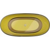 Mexen Pure cadă independentă transparentă 170 x 80 cm, honey, dop crom - 58071708015