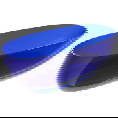 Mexen Pure safir cadă de baie freestanding transparentă 170 x 80 cm, dop crom - 58071708016