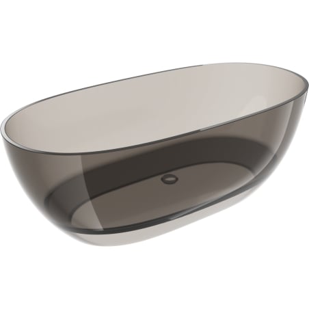 Mexen Pure bronz cadă de baie independentă transparentă 170 x 80 cm, dop crom - 58071708018