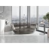 Mexen Pure cadă bronz transparentă freestanding 170 x 80 cm, dop crom - 58071708018