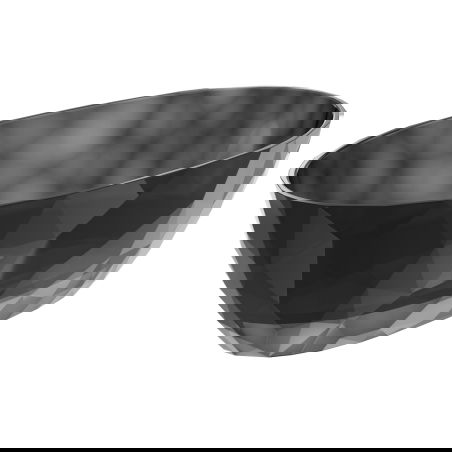 Mexen Orax fekete szabadon álló átlátszó 170 x 80 cm, krómozott dugó - 58081708013