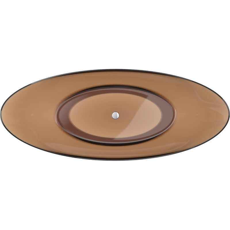 Mexen Vea earth szabadon álló átlátszó kád 180 x 80 cm, krómozott lefolyó - 58091808005