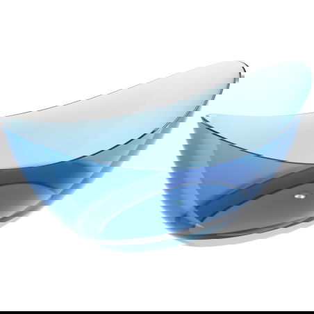 Mexen Vea áttetsző szabadon álló kád, krómozott dugó, 180 x 80 cm - 58091808007