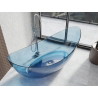 Mexen Vea cada freestanding transparentă 180 x 80 cm, denim, dop crom - 58091808007