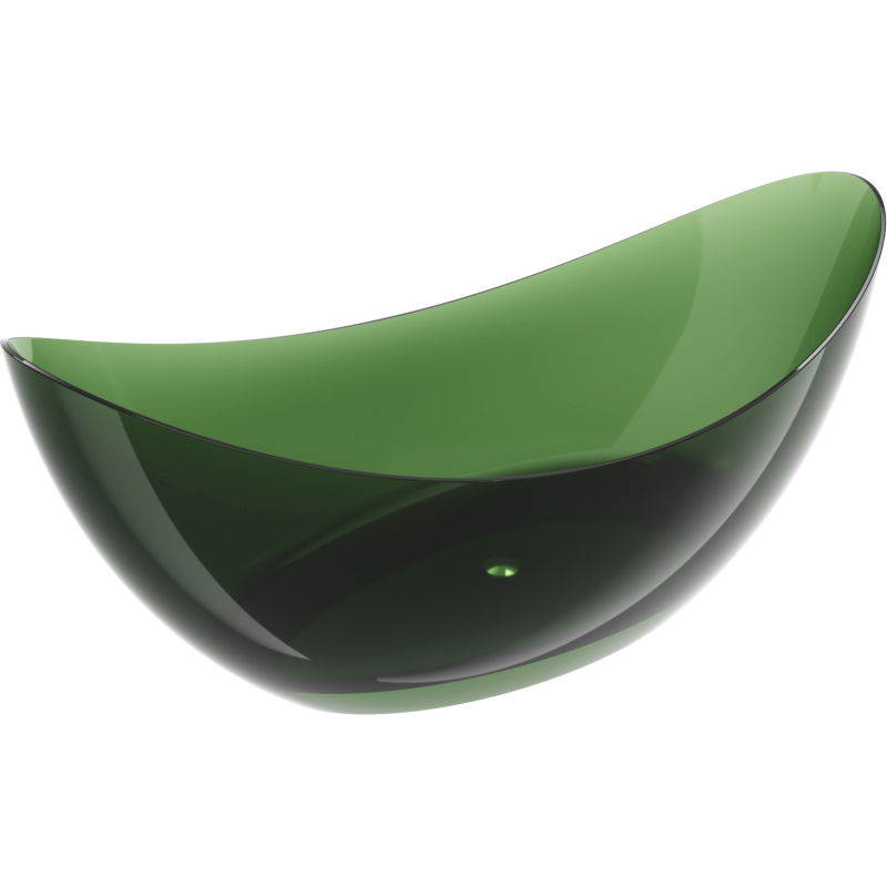 Mexen Vea erdő szabadon álló átlátszó kád 180 x 80 cm, króm dugó - 58091808002